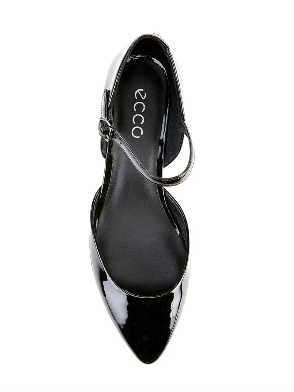🌺ECCO Women's Shape 45 Pointy Sleek Maryjane Pump, Black, Size 7 NWOB - Picture 4 of 12